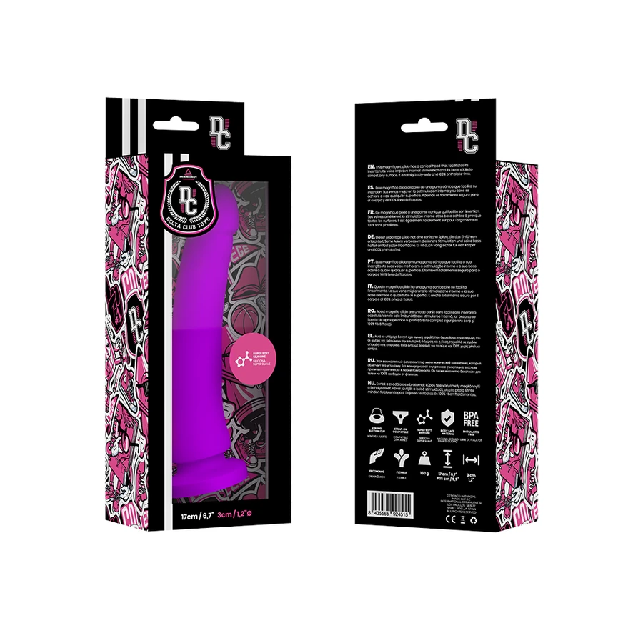 DELTA CLUB - TOYS DILDO MEDICO LILLA IN SILICONE 17 X 3 CM